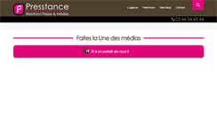 Desktop Screenshot of presstance.com